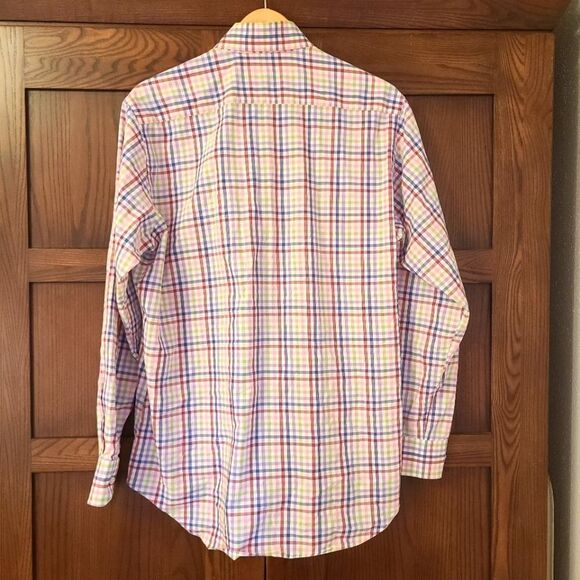 Tailorbyrd Mens Button Down Checked Dress Shirt - Picture 8 of 8